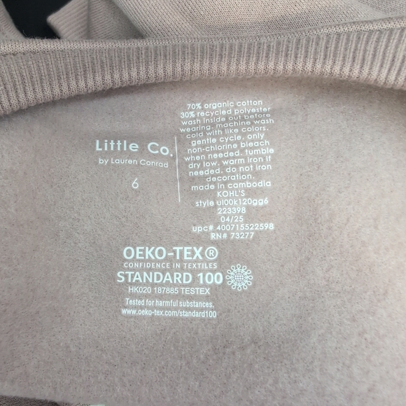 Little Co. Wildflower Pink Sweatshirt Size 6 Cozy Pink Pink - Picture 6 of 8